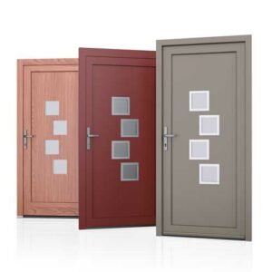 Moderne voordeur kubus