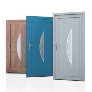 Smalle halve cirkel voordeur