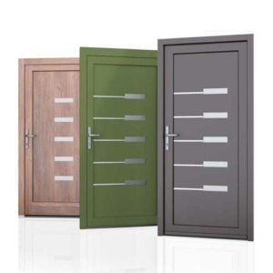 Mnimalistisch raam op voordeur