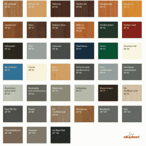 Kleuren aluplast